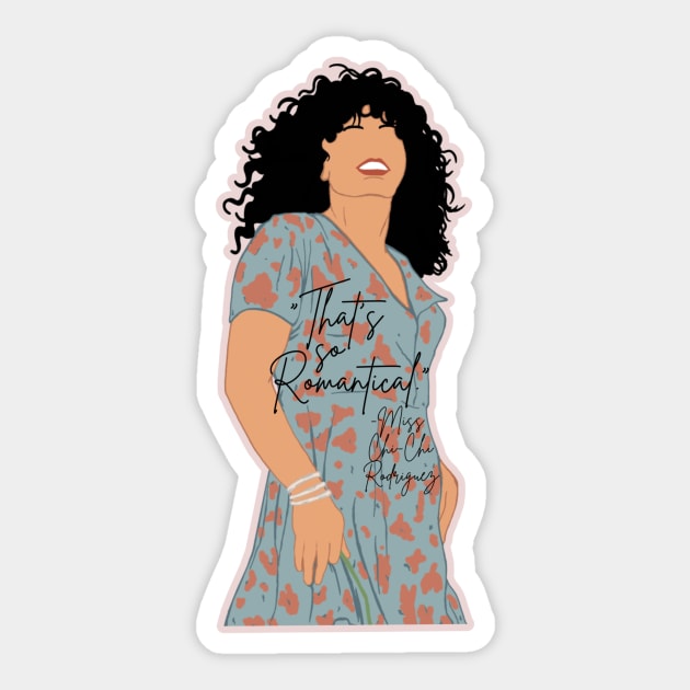 So Romantical! “Too Wong Foo, Thanks For Everything! Julie Newmar” movie quote Sticker by Outcast Icons